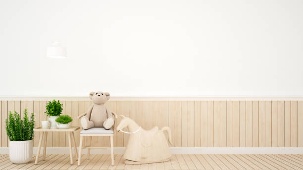 istock kid room in house or nursery - interior design - 3D Rendering 850370360
