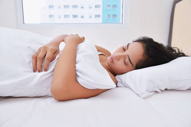istock Beautiful asian woman sleeping with comfortably 850436652