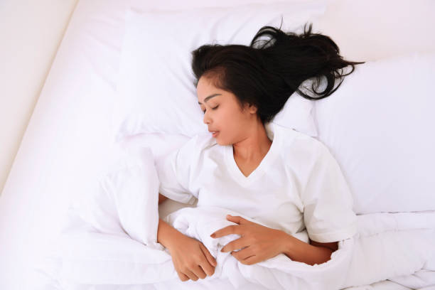 istock Beautiful asian woman sleeping with comfortably 850447908