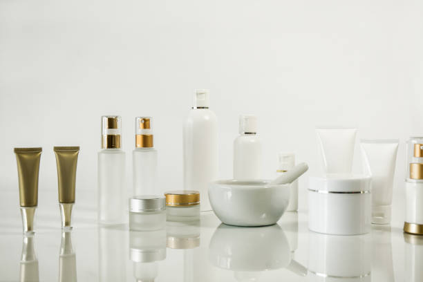 istock Sets of cosmetics bottle collection packaging. 850451960