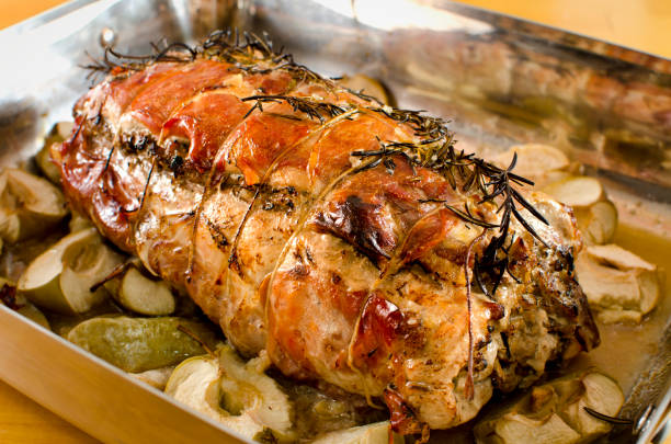 istock Roasted Stuffed Pork Loin 850477062
