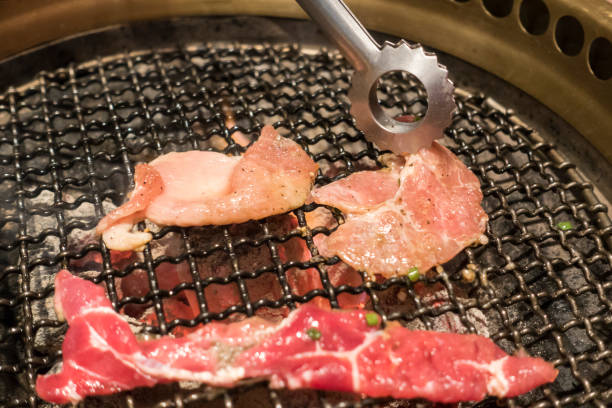 istock Japanese meat grill or Yakiniku background. 850491548