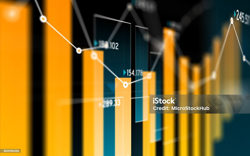 Finanzielle und technische Daten-Analyse-Diagramm, Suche Ergebnisse - Lizenzfrei Technologie Stock-Foto