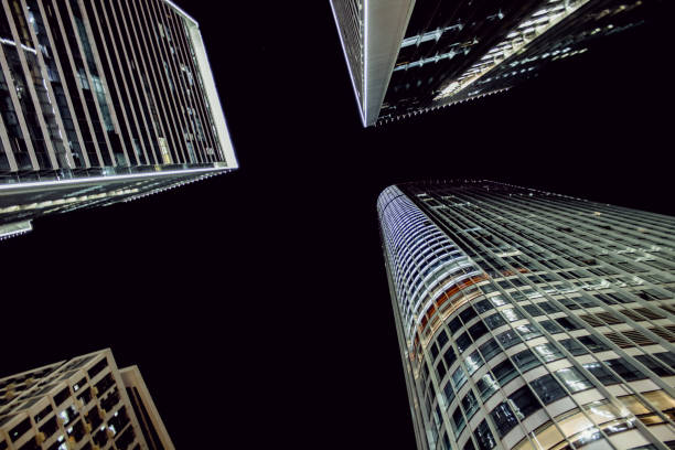 istock High building with light in the evening 850515670