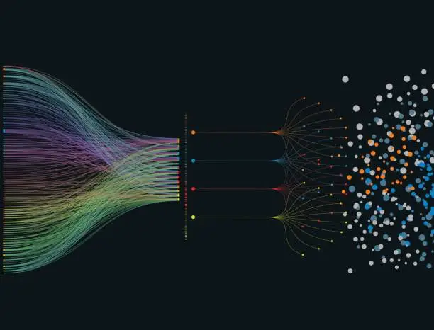 Vector illustration of data pattern background