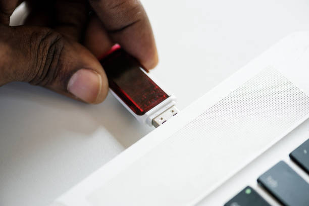 istock Hand holding Universal Serial Bus portable data backup 850613716
