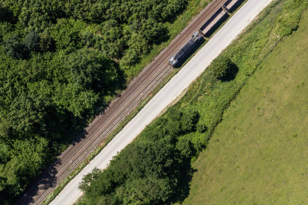 istock aerial view of the railway tracks 850624688