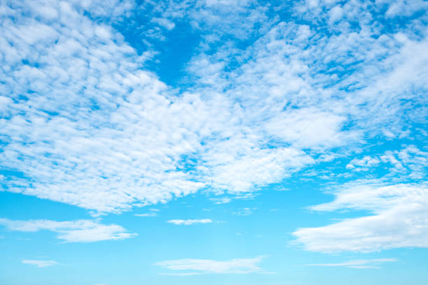 istock Beautiful blue sky with clouds on sunshine day. Copy space. 850633522