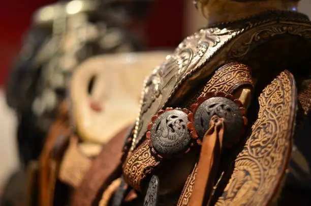 embellished western cowboy's saddle