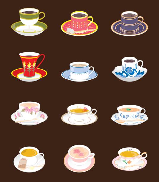 様々 な飲み物のイラスト - 紅茶点のイラスト素材／クリップアート素材／マンガ素材／アイコン素材