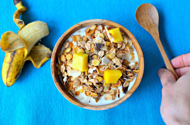 istock Yogurt and granola breakfast bowl 850645606