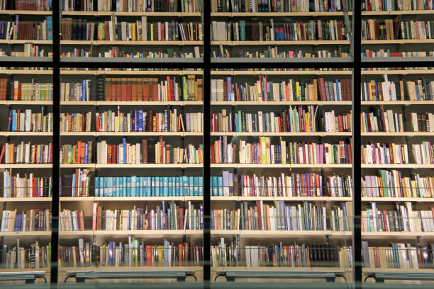 istock books shelf  in the latvian national library interior 850647290