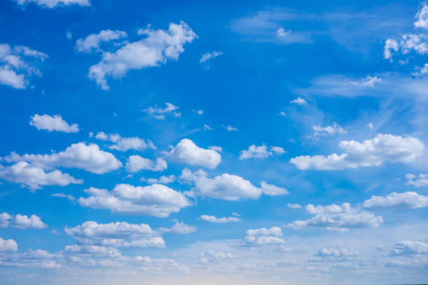 istock Beautiful view of blue sky with white clouds 850677302
