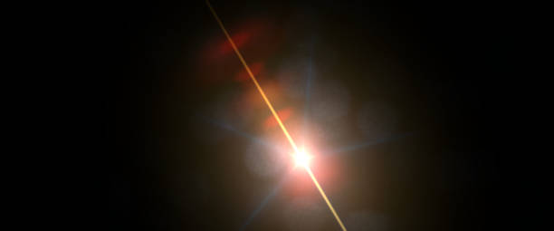 istock exotic lens flare effect overlay texture with bokeh effect and light streak in front of a black background, pop under format 850680278