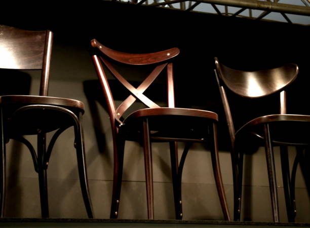 istock Brown wooden chairs 850684642