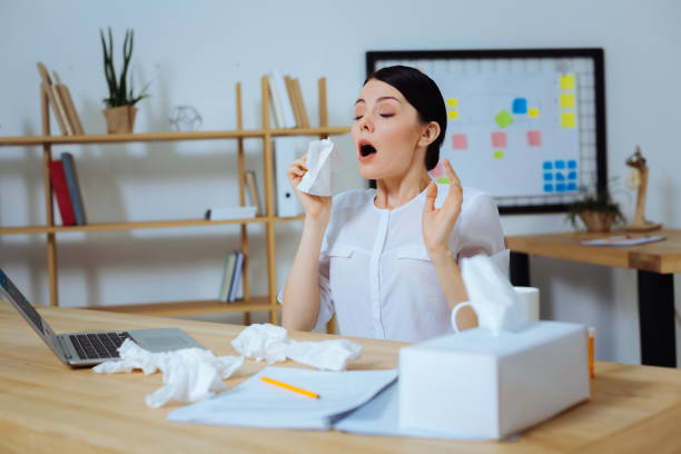 istock Young office worker keeping mouth opened 850689418