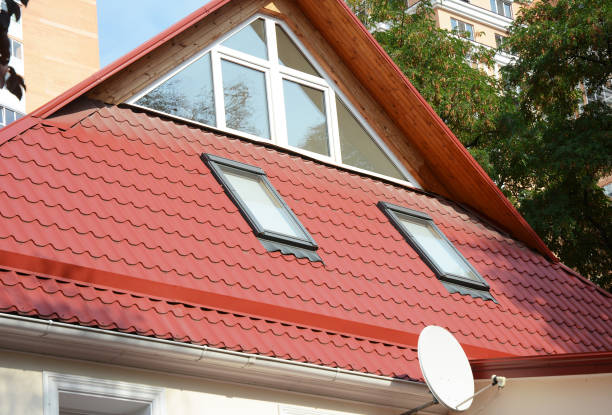 istock House Attic Construction with Skylight  Windows. Metal Roofing Construction. 850695840