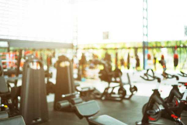 istock abstract blur gym fitness studio with bokeh background 850695880