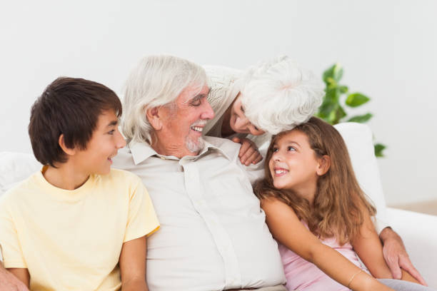 istock Grandparents spending time with grandchildren 850695932