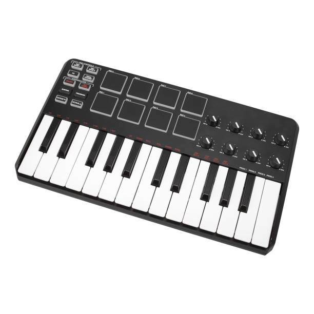 istock Musical instrument - MIDI keyboard. Isolated 850700218
