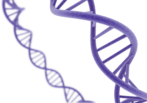 3D illustration DNA.