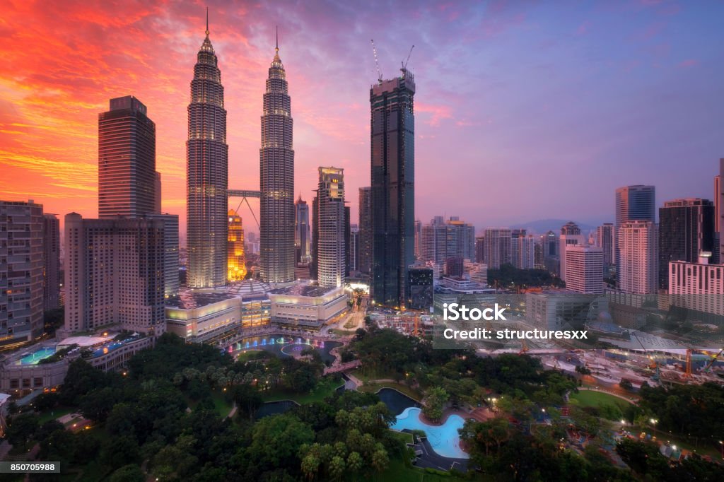 Kuala Lumpur, Malaysia skyline. Kuala Lumpur Stock Photo