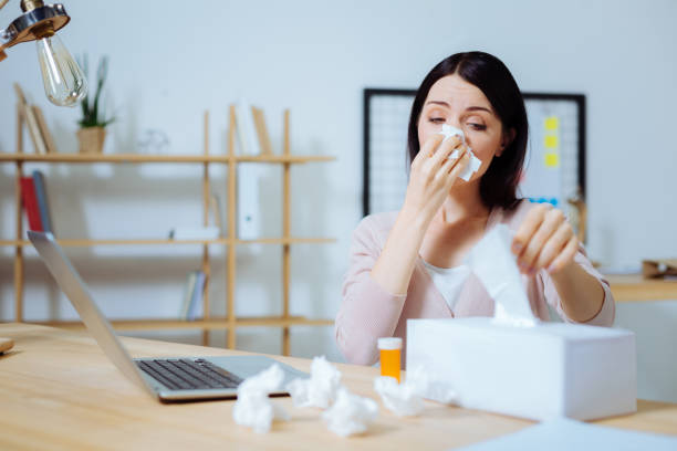 istock Young female person having a cold 850709794
