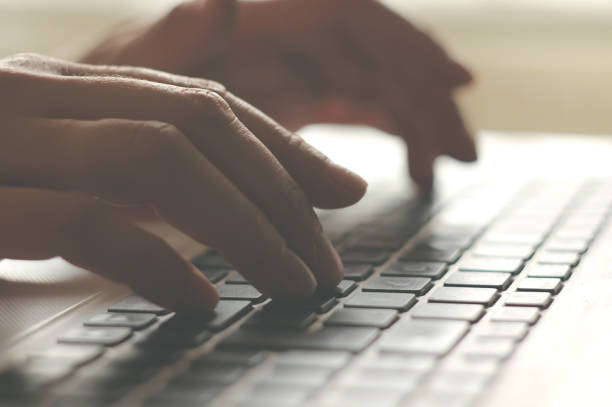 istock Woman typing on laptop 850716996