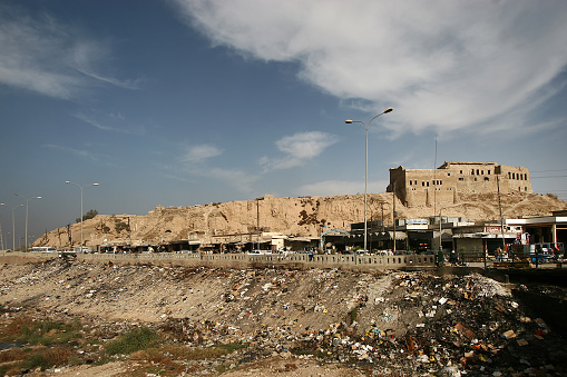 Kirkuk,Iraq - December 06 2005 : A view of the Citadel in the city of Kirkuk, 225 kms from Baghdad, the capital of this oil-rich ethnically mixed northern province.