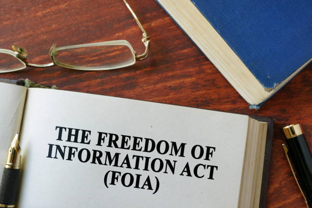 istock The Freedom of Information Act (FOIA) written on a page. 850731586