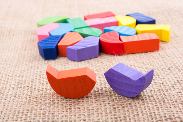 istock Colorful pieces of a logic puzzle 850743298