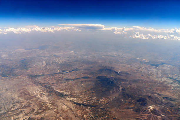 istock View of the land from the airplane 850760408