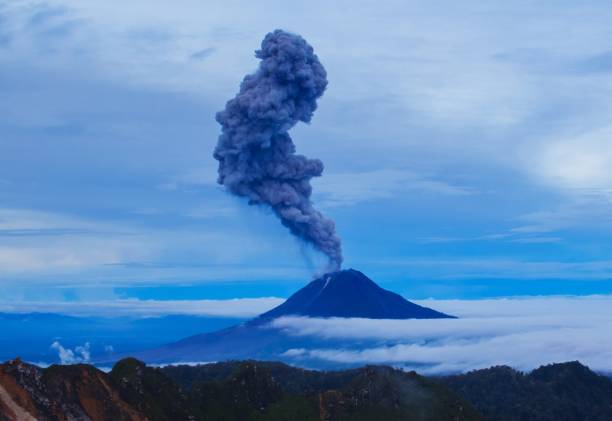 istock Gunung Sinabung Volcano eruptions 850763948