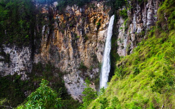 istock Sipisopiso waterfall, Medan, Indonesia. 850764582