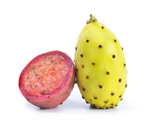 плоды кактуса или отунтия. - prickly pear fruit стоковые фото и изображения