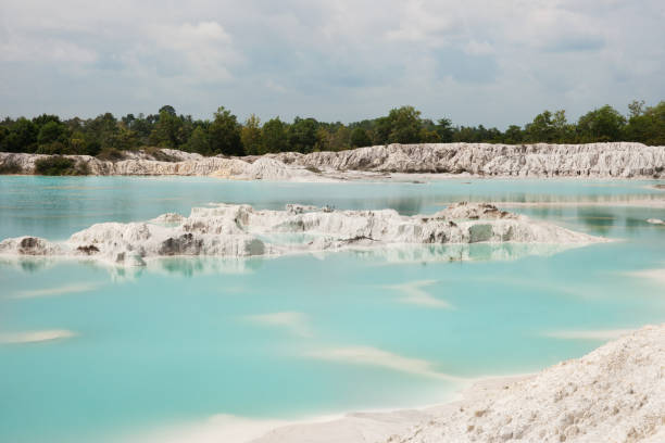 istock Blue lake Kaolin in Belitung Island. 850791216