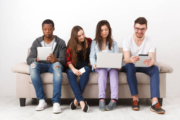istock Diverse young students preparing for exam at home 850806204