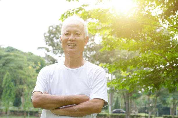 istock Asian old man portrait 850812444
