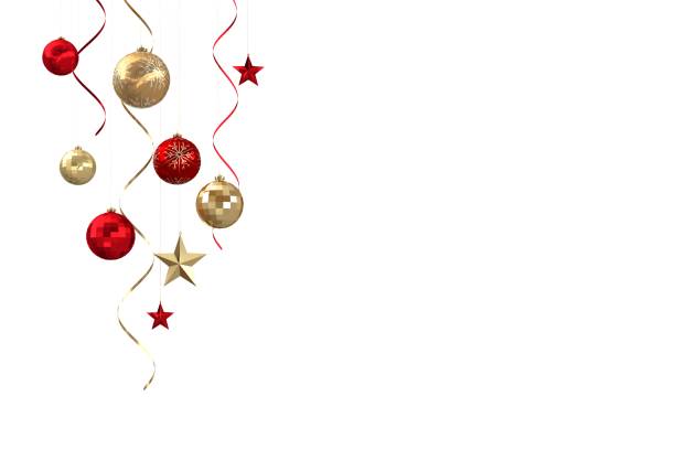 istock Hanging christmas decorations and streamers 850813814