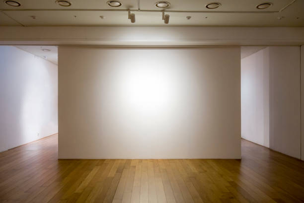 Gallery wall Empty gallery wall art museum stock pictures, royalty-free photos & images