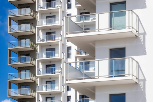 istock White balconies in modern apartment building 850823550