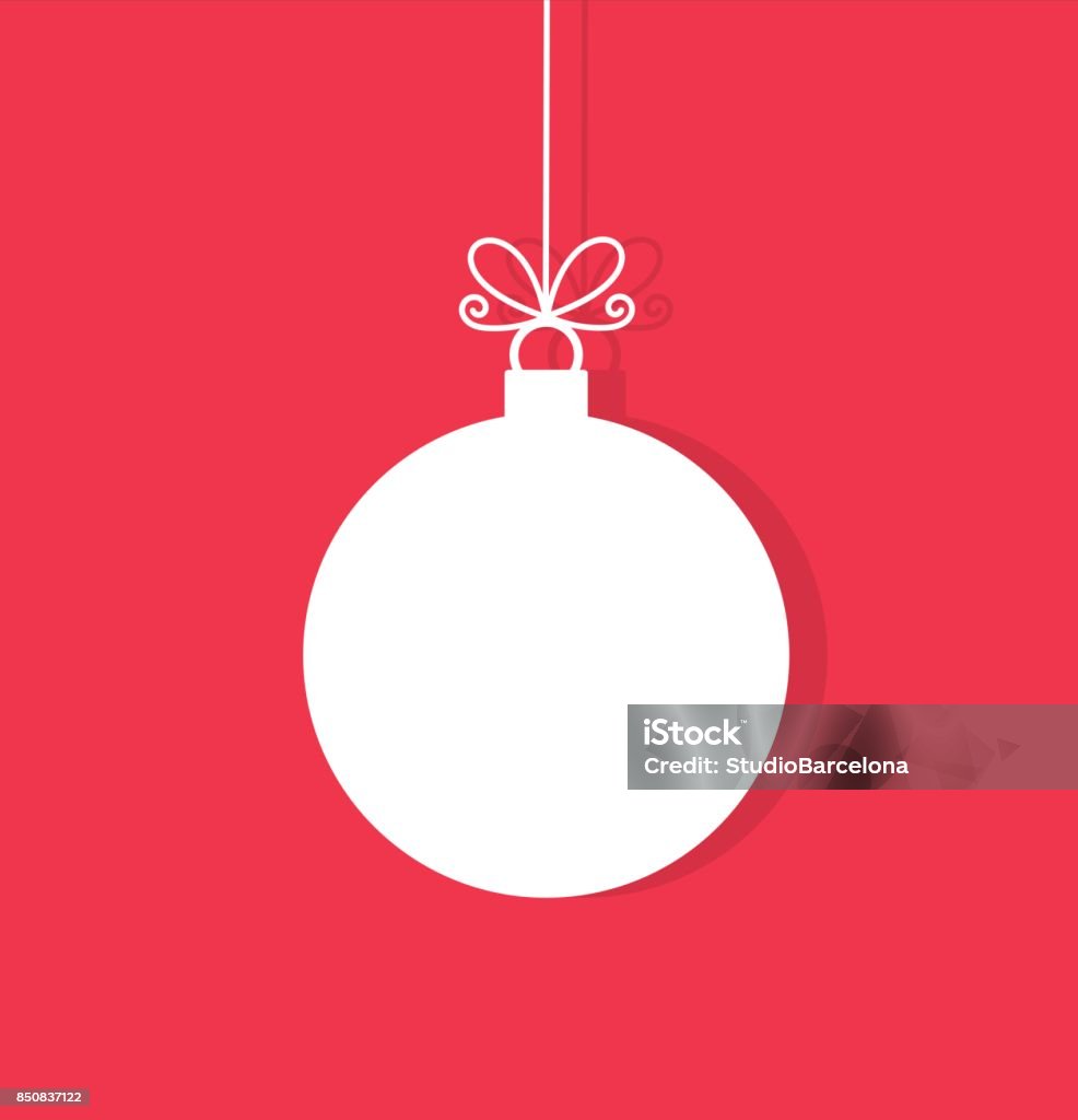 Bola de Navidad Ornamento colgante - arte vectorial de Adorno de navidad libre de derechos