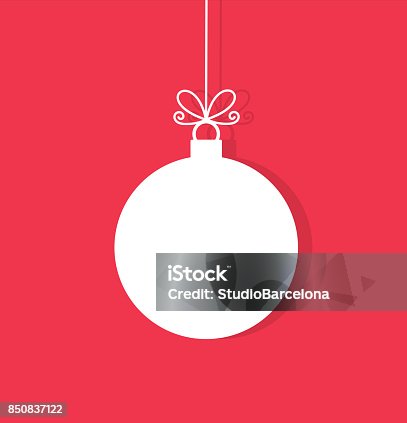 istock Christmas ball hanging ornament 850837122