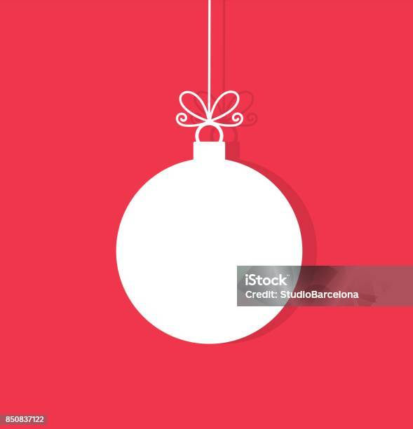 Christmas Ball Hanging Ornament Stock Illustration - Download Image Now - Christmas Ornament, Christmas, Sports Ball