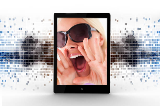 istock Tablet computer displaying picture of woman 850846268