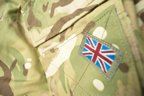 istock British Union Jack flag on army uniform 850851364