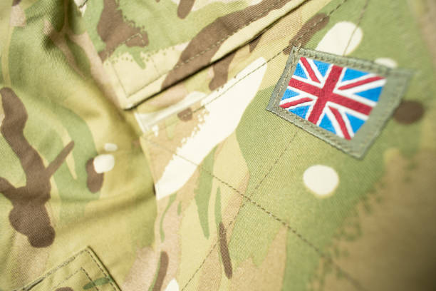 istock British Union Jack flag on army uniform 850852192