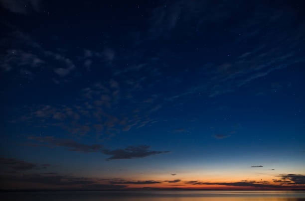 istock Evening landscape with the constellation of the Great Bear 850852644