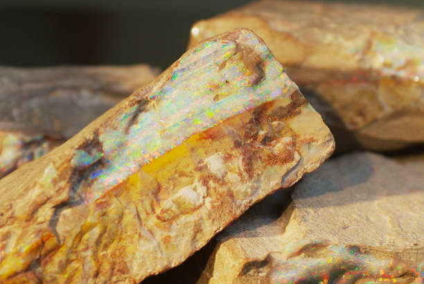 istock Rare boulder opal in Coober Pedy, Australia. 850858470