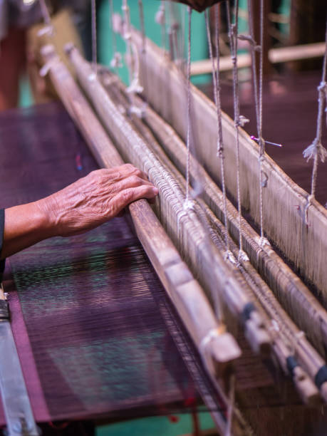 istock Weaving with local apparatus 850876166